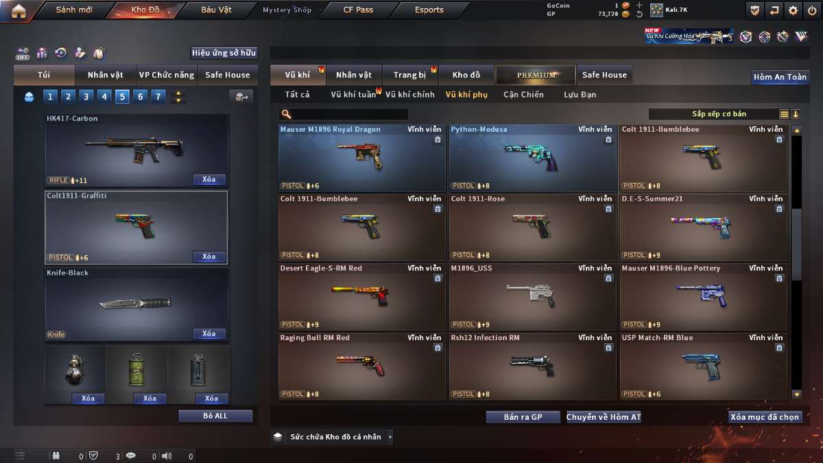 shop acc cf uy tin gia re
